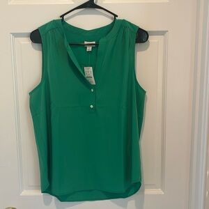J Crew Kelly Green Dressy Tank Size S NWT